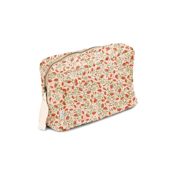 Quilted toiletry bag carnations Konges Slojd