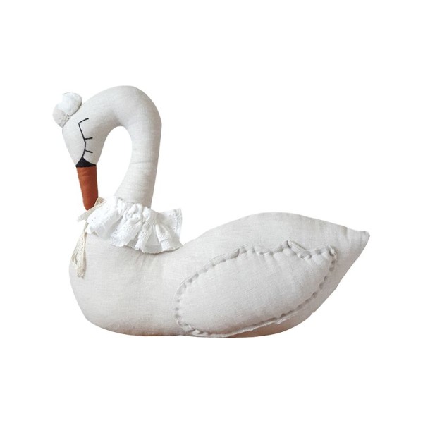 Decorative swan cushion Mirabelle