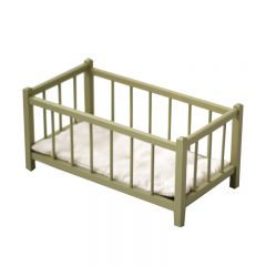 Green doll's bed Mirabelle