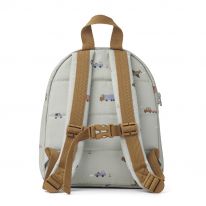 Allan backpack vehicles dove blue mix Liewood