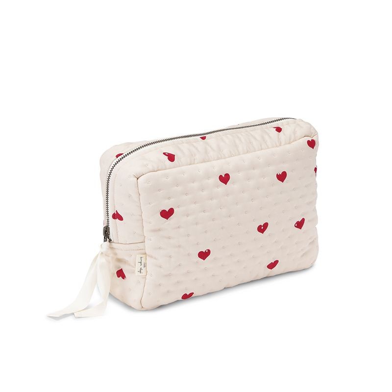 Quilted toiletry bag amour rouge Konges Slojd
