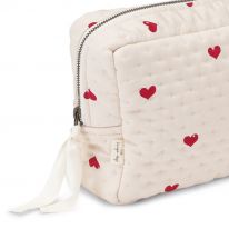 Quilted toiletry bag amour rouge Konges Slojd