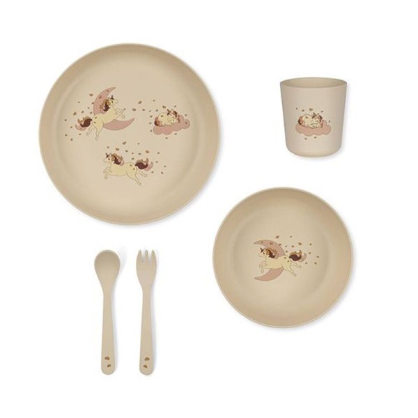 Dinner set unicorn Konges Slojd