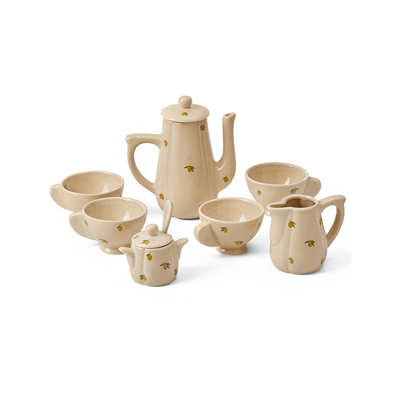 Ceramic tea set lemon Konges Slojd