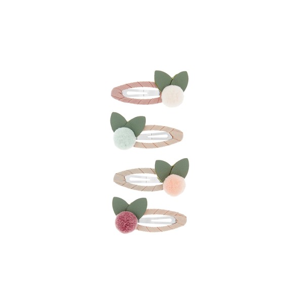 Lot de 4 barrettes pompon fleurs Mimi and Lula Lot de 4 barrettes pompon fleurs Mimi and Lula