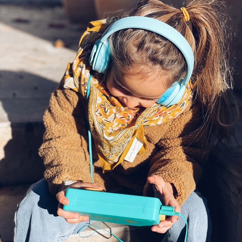 Lalarma Casque Enfant Sans Fil - Bleu Pastel - Mes premiers jouets Lalarma  sur L'Armoire de Bébé