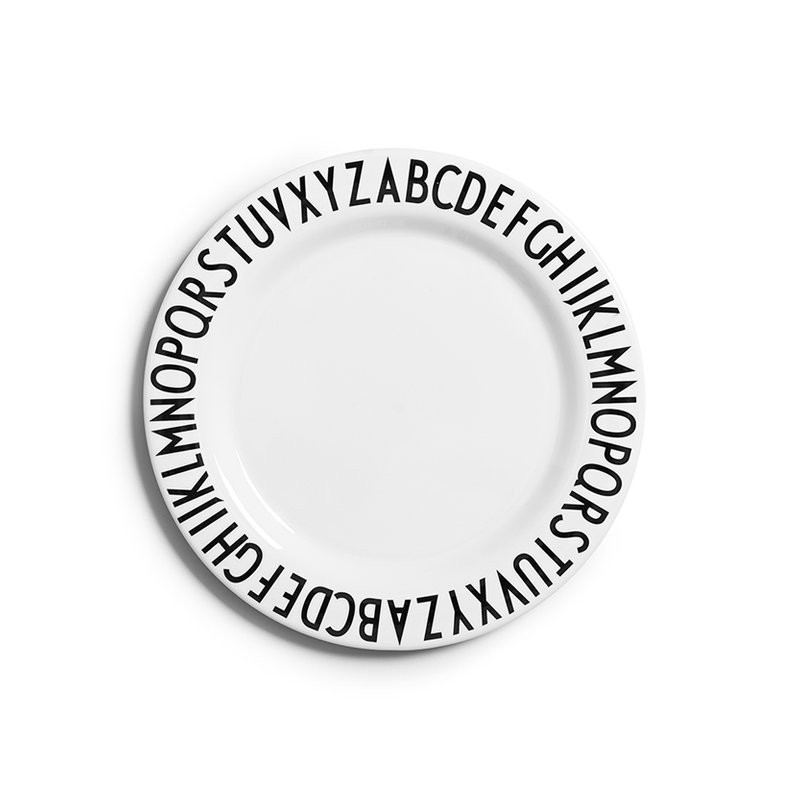 Assiette plate Alphabet Design Letters