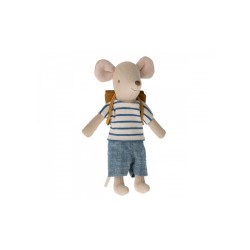 Tricycle mouse big brother with bag Maileg