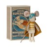 Superhero mouse little brother in matchbox Maileg