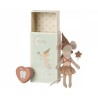 Tooth fairy big sister mouse with pink metal box Maileg