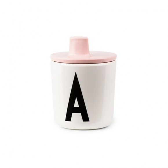 Drink lid Pink Design Letters