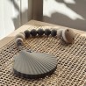 Set pacifier and shell taupe Leo et Lea