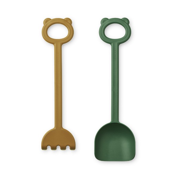 Hilda shovel and rake garden green golden caramel Liewood