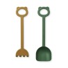 Hilda shovel and rake garden green golden caramel Liewood