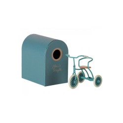 Petrol blue tricycle shelter Maileg