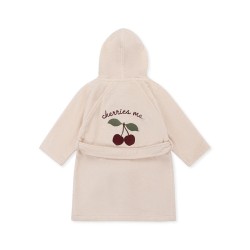 Terry bathrobe embroidery cherry Konges Slojd