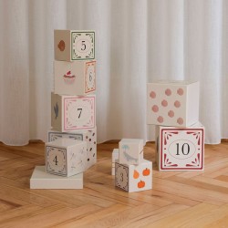 Numbers stacking boxes multi Konges Slojd