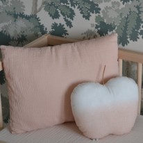 Coussin pomme pêche Mikanu