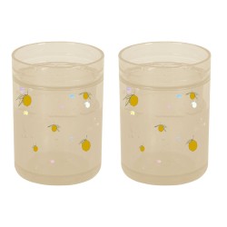2 pack glitter cups lemon Konges Slojd