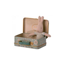 Blue sky rabbit in its suitcase Maileg