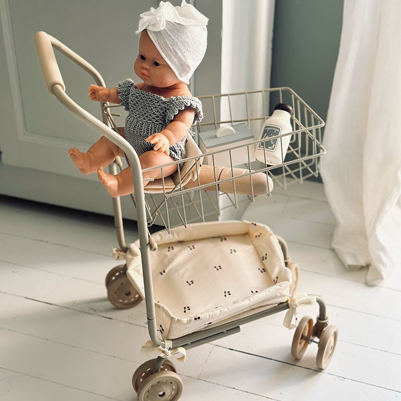 Chariot de courses pour poupée  Cerise - Konges Slojd - little cecile