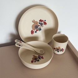 PLA dinner set bunny tokki Konges Slojd