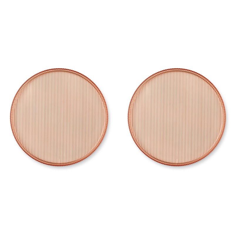 Johs plate 2 pack tuscany rose Liewood