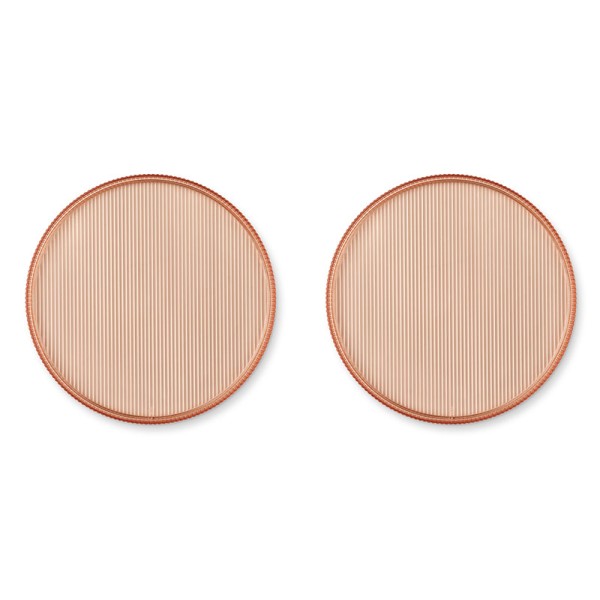 Johs plate 2 pack tuscany rose Liewood