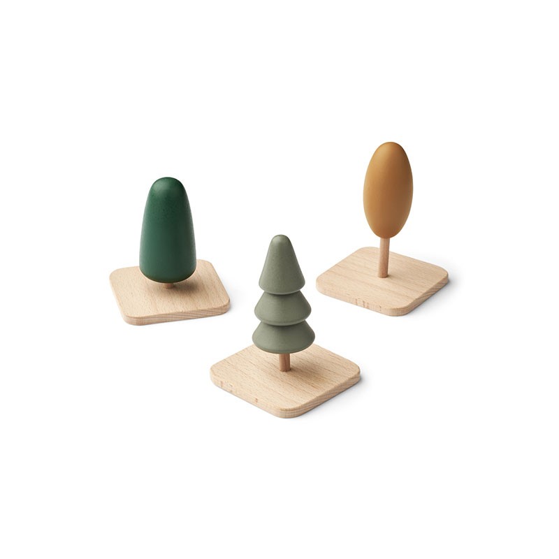 Village Trees 3 pack faune green mix Liewood