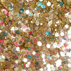Baronne Sunday gold and pink glitter SiSi la paillette