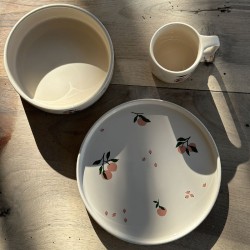 Set de vaisselle Camren en porcelaine pêche Liewood