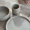 Set de vaisselle Camren en porcelaine splash dots mist Liewood
