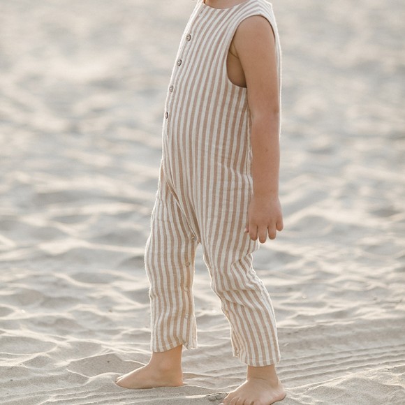 Jumpsuit cocoa stripe Rylee and Cru