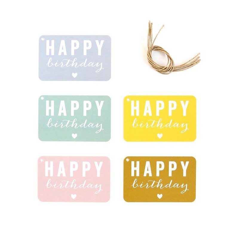 Gift Tags Happy Birthday