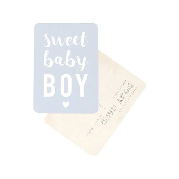 Postcard "SWEET LITTLE BOY" Cinq Mai