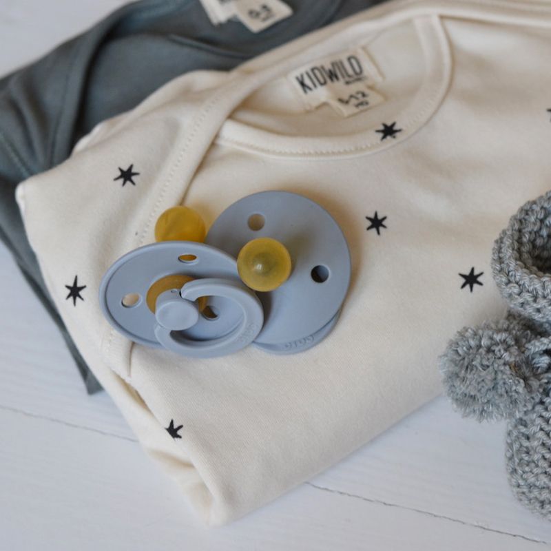 Pacifier cloud Bibs Yellow Flamingo