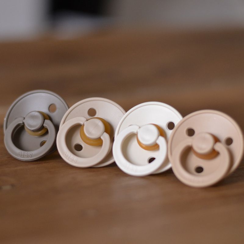 Pacifier vanilla Bibs Yellow Flamingo