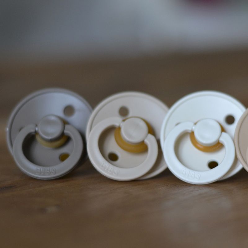 Pacifier vanilla Bibs Yellow Flamingo