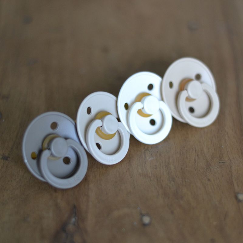 Pacifier vanilla Bibs Yellow Flamingo