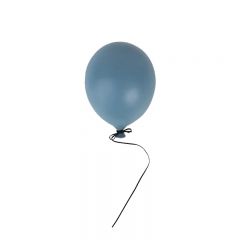 Ballon en céramique bleu petit
