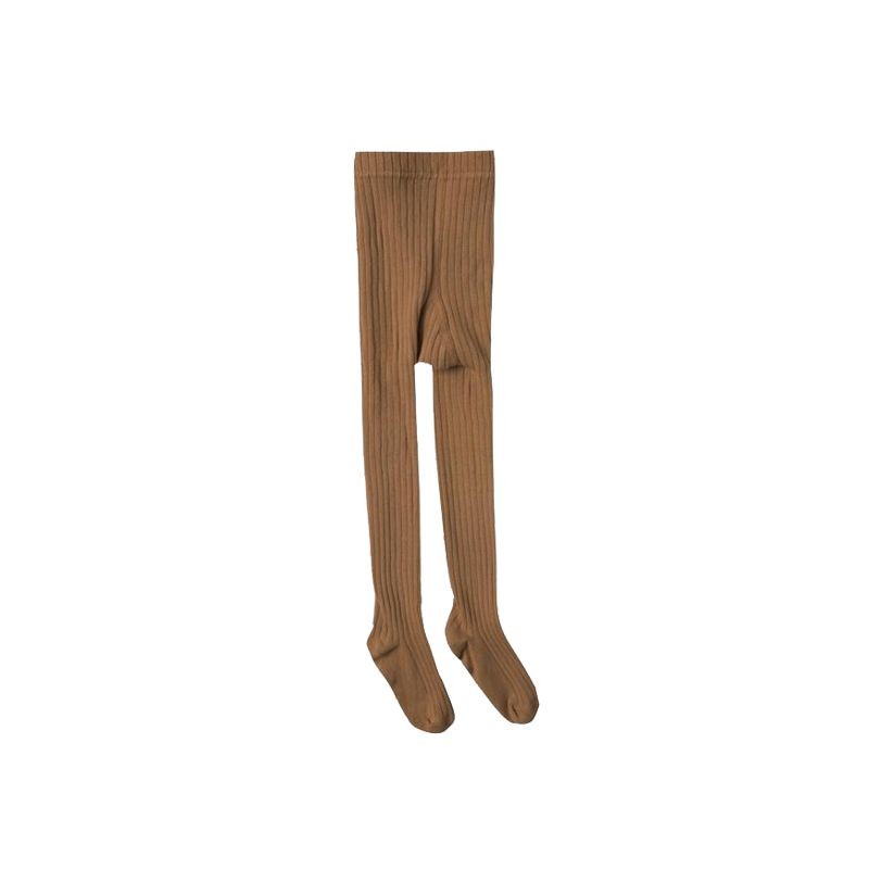 Solid ribbed tights saddle Rylee and Cru