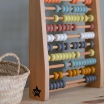 Wooden abacus multicoloured Kid's Concept