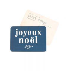 Post Card "Joyeux Noël" bleu nuit