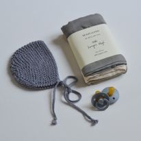 Knitting beguin grey  Le béguin pour toi