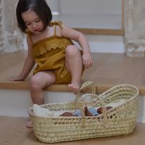 Palm Leaf Doll Basket Laith and Leila