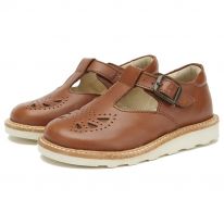 Babies Rosie T-bar chestnut brown Young soles