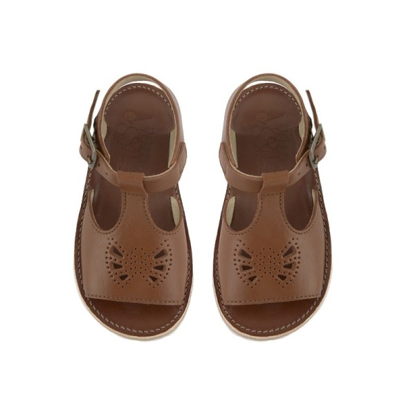 Sandals Belle chestnut brown Young soles