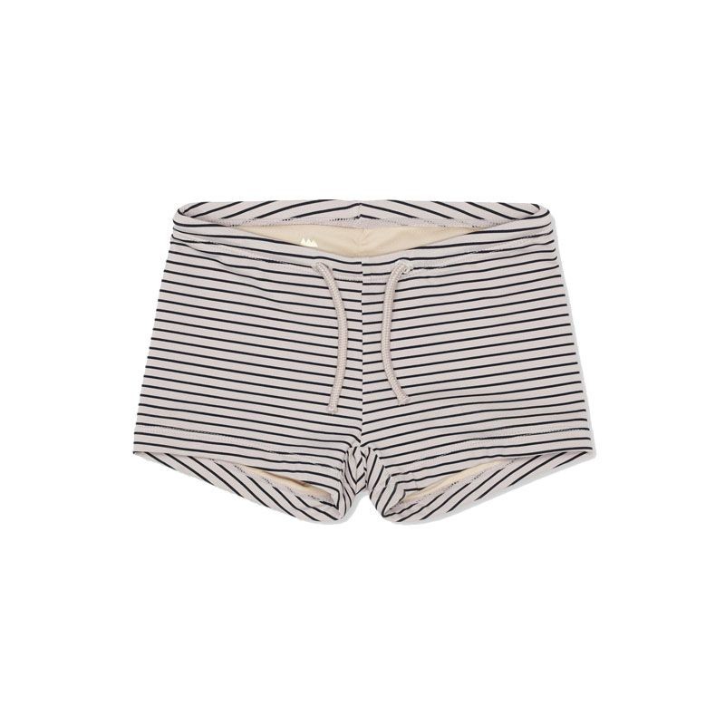 Soleil uni swim shorts stripe