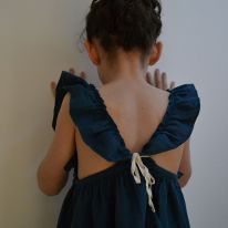 Pinafore dress antra blue Liilu