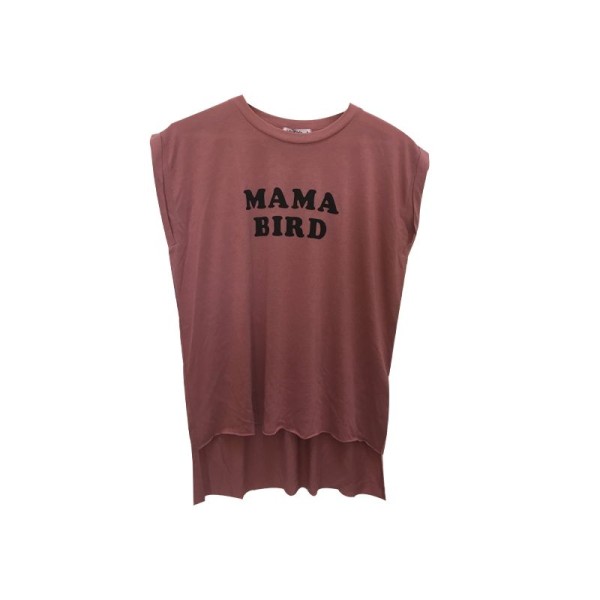 T-shirt Mama Bird vieux rose The Bee and the Fox